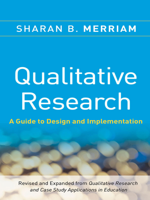 Title details for Qualitative Research by Sharan B. Merriam - Available